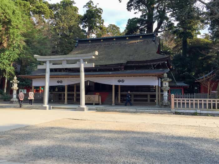 江戸時代前期に建てられた鹿島神宮の拝殿