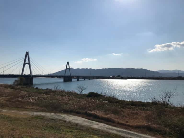 広大な四国吉野川のデルタ
