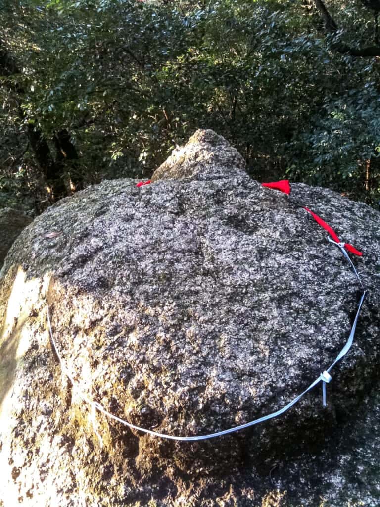 大龍寺奥の院　弘法大師が彫られた亀