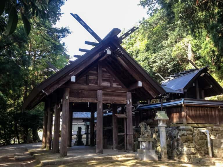 篠畑神社 拝殿 (宇多佐佐波多宮比定地)