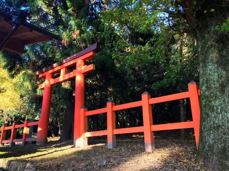 春日大社の御蓋山浮雲峰遥拝所にある鳥居