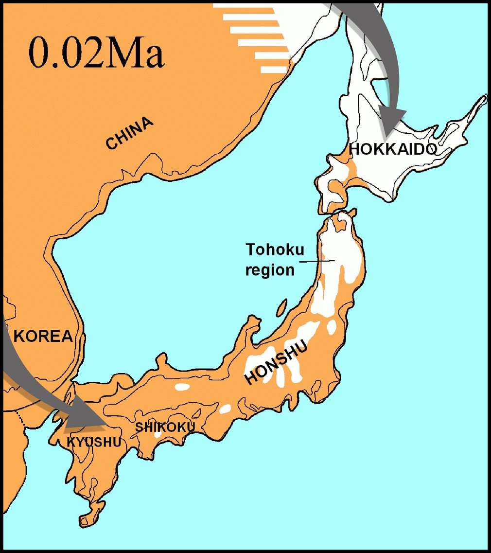 2万年前の日本列島