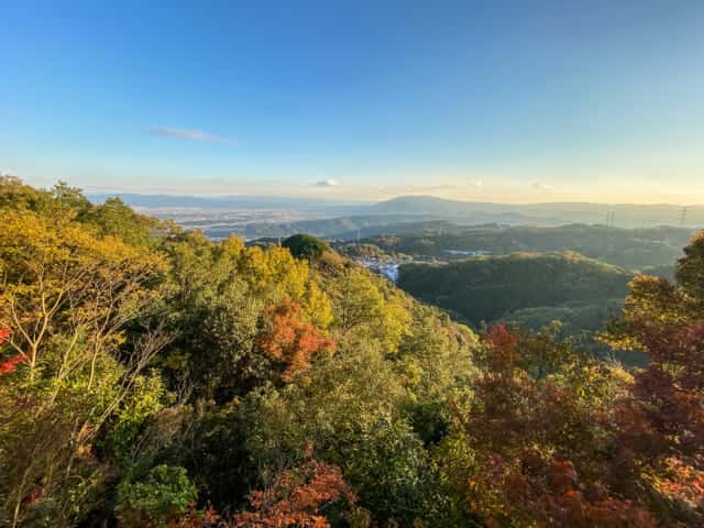 信貴山から望む奈良盆地
