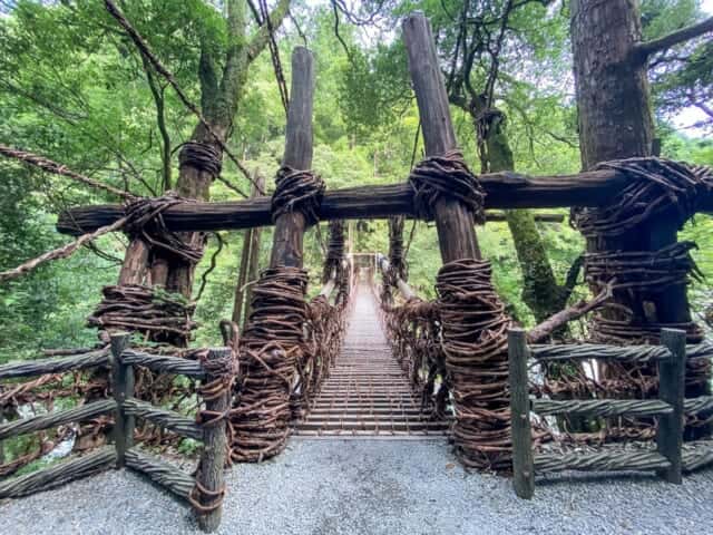 観光地として人気の高い「祖谷のかずら橋」