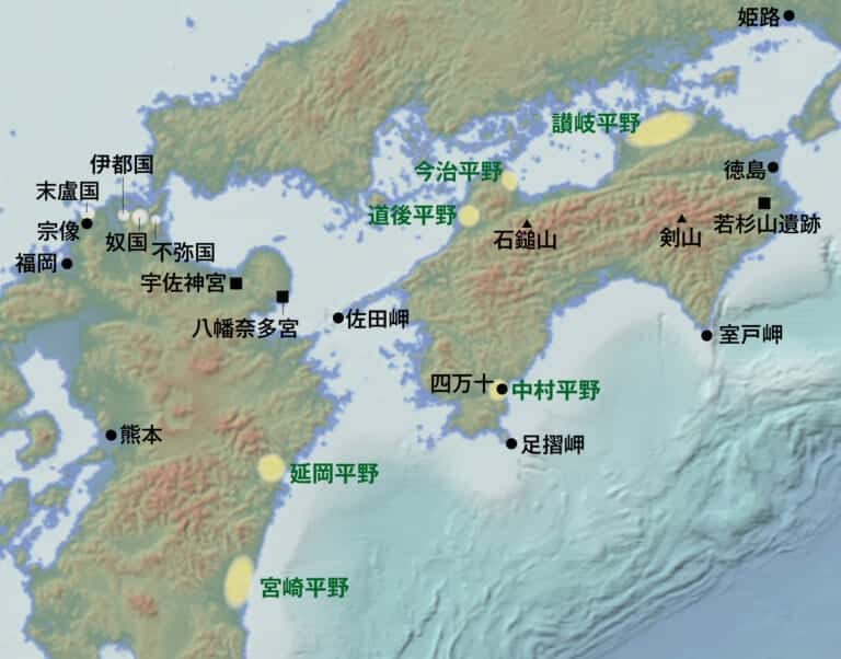 投馬国の比定地と考えられる平野の数々
