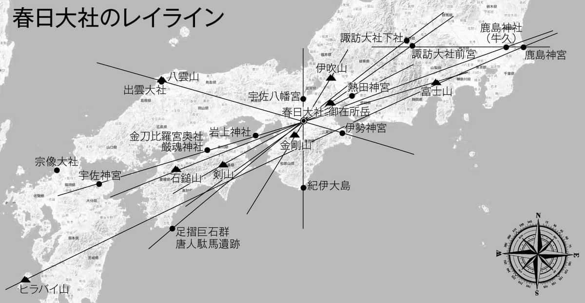 春日大社のレイライン
