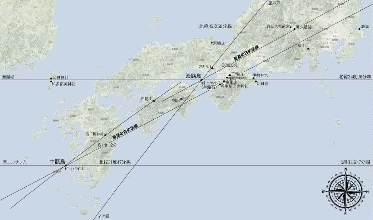 ヒラバイ山のレイライン